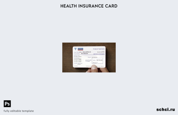 цифровая загрузка шаблона карты медицинского страхования Benefico в США